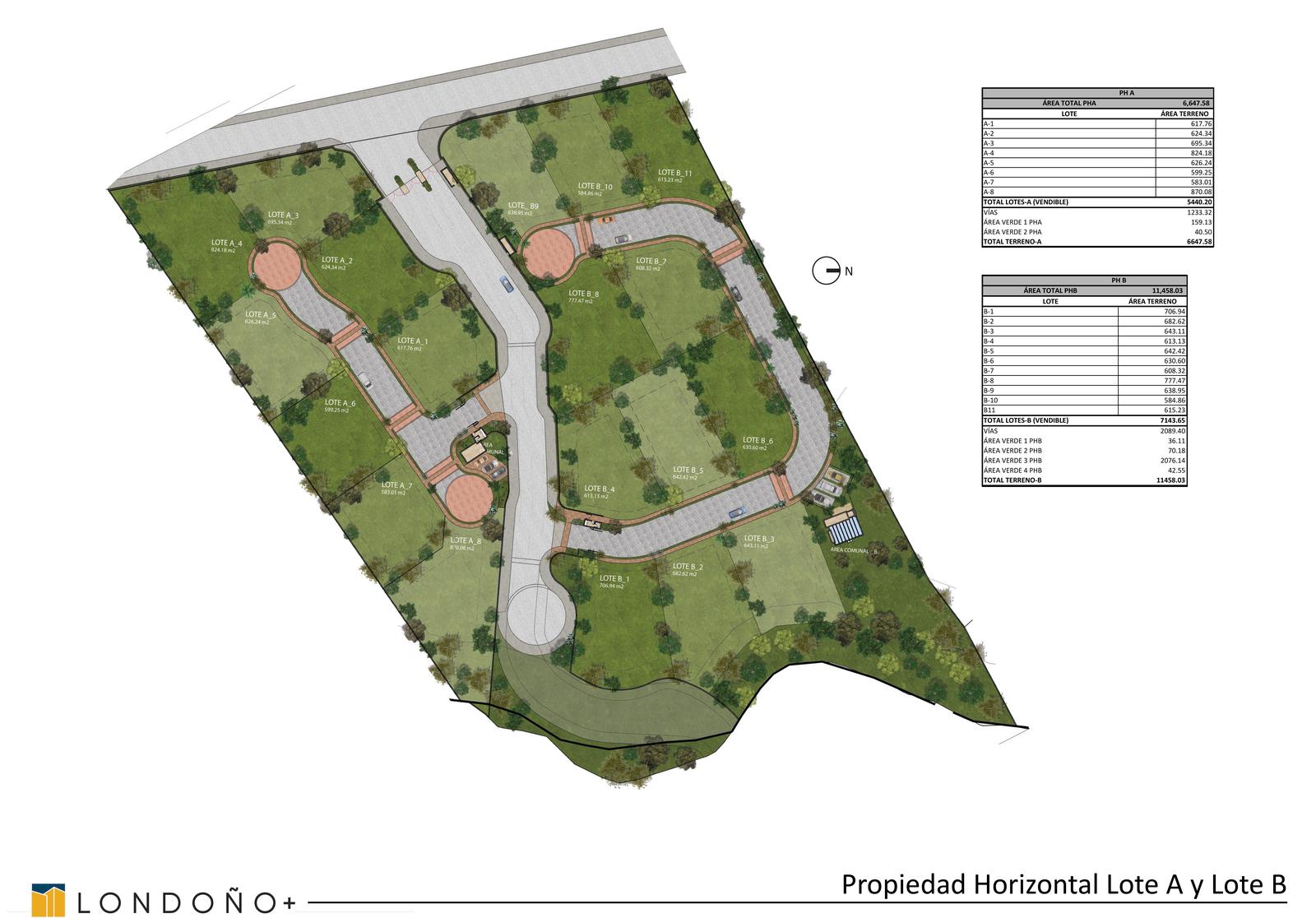 Terreno de venta dentro de la Urbanización La Viña.  Diseño Londoño