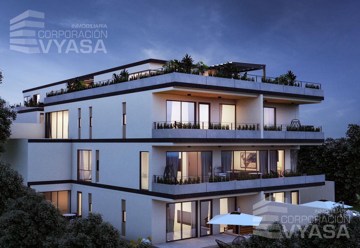 Cumbayá - Yanazarapata, venta departamento 2 dormitorios 63,09 m2 - Terraza 13,97 m2 - P2.B5b