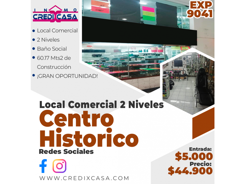 CxC Venta Local Comercial, Centro Historico, Exp. 9041